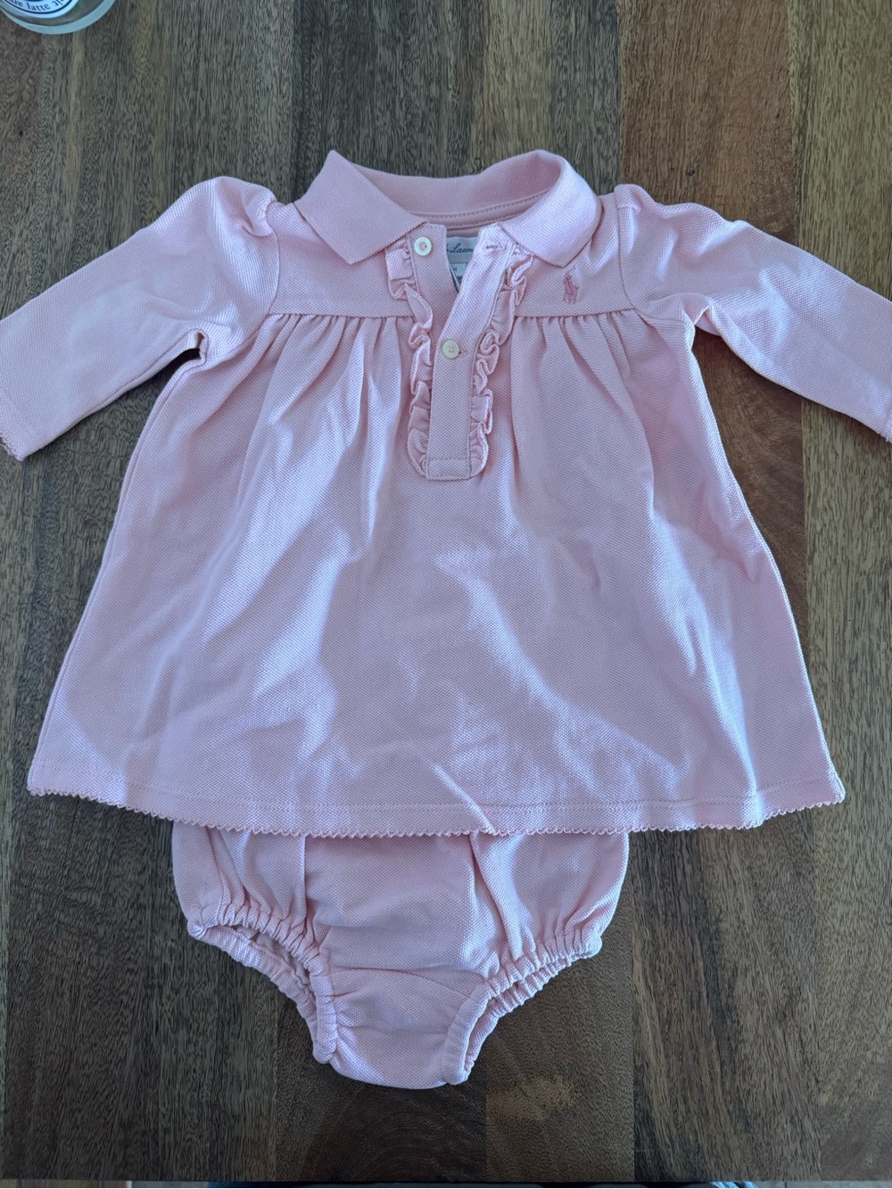Ralph Lauren Light Pink Ruffle Polo Dress NWT 6 Months